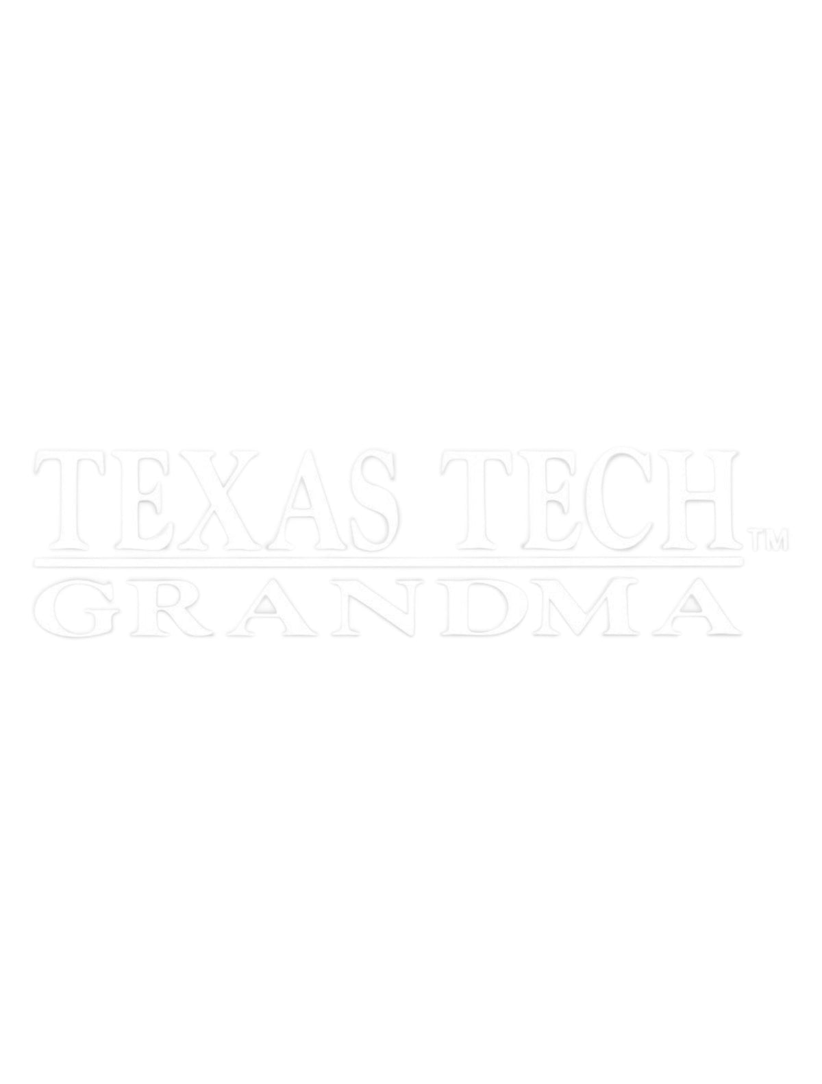 Texas Tech Grandma White Decal – Front view