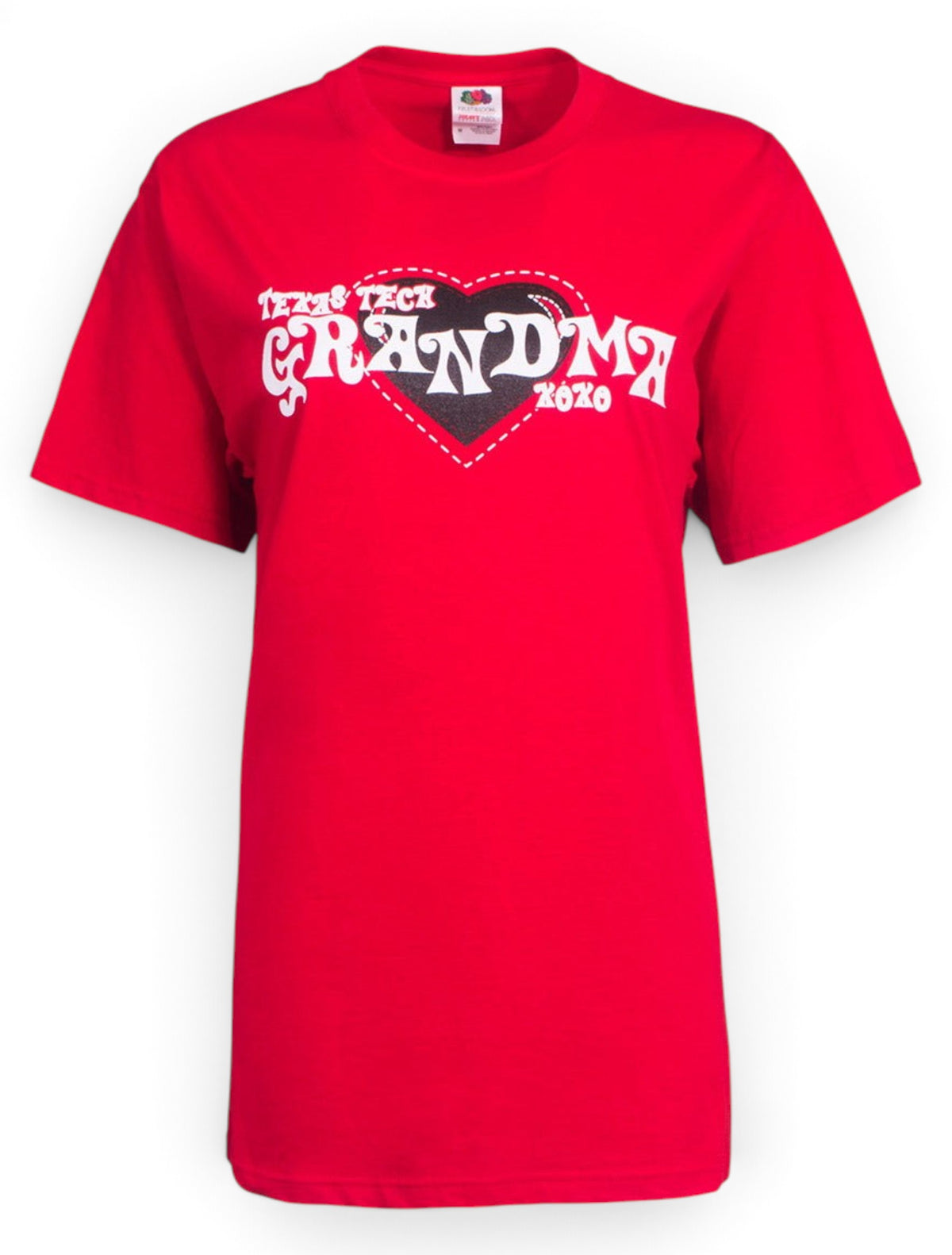 Texas Tech Grandma XOXO on Red T-Shirt – Front view