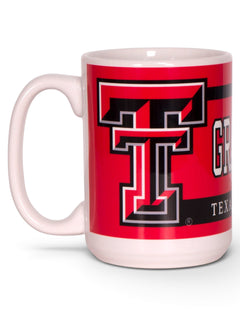 Texas Tech Grandparent Red & White Coffee Mug – Back view