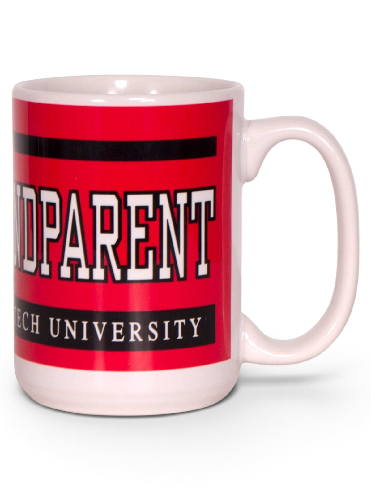 Texas Tech Grandparent Red & White Coffee Mug – Detail