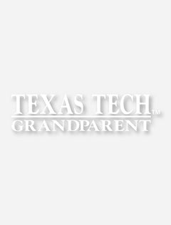 Texas Tech Grandparent White Decal – Front view