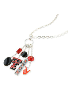Texas Tech Guns Up "Logo Cluster" Necklace – Front view