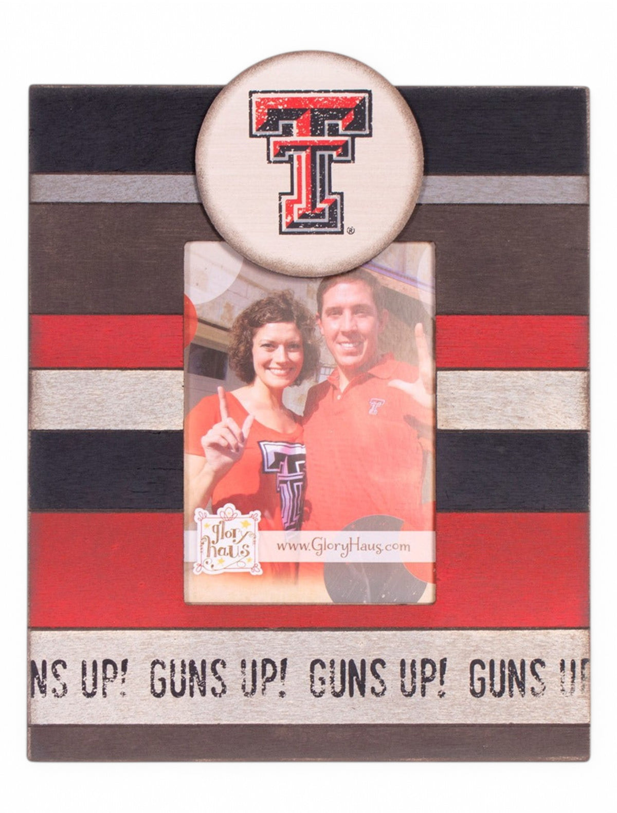 Texas Tech Guns Up Vintage Photo Frame – Front view