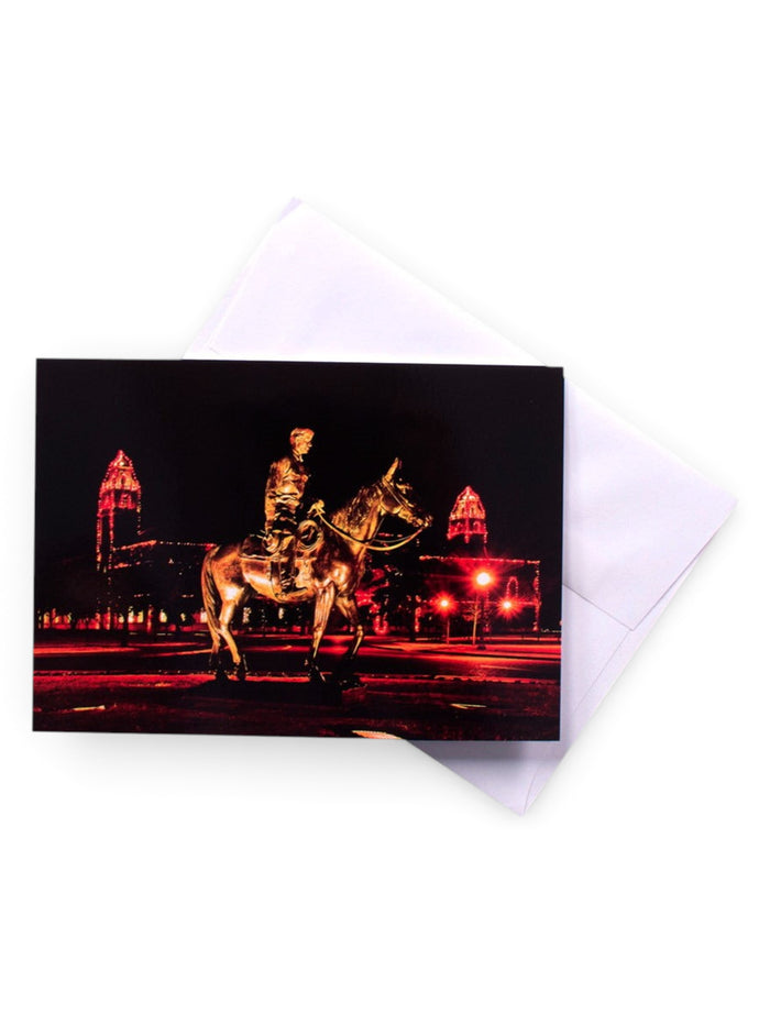 Texas Tech Into The Sunset Photo Card – Front view