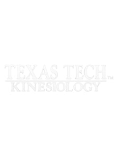 Texas Tech Kinesiology White Decal – Front view