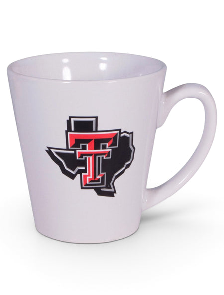 Texas Tech Lone Star Pride on White Latte Mug – Front view