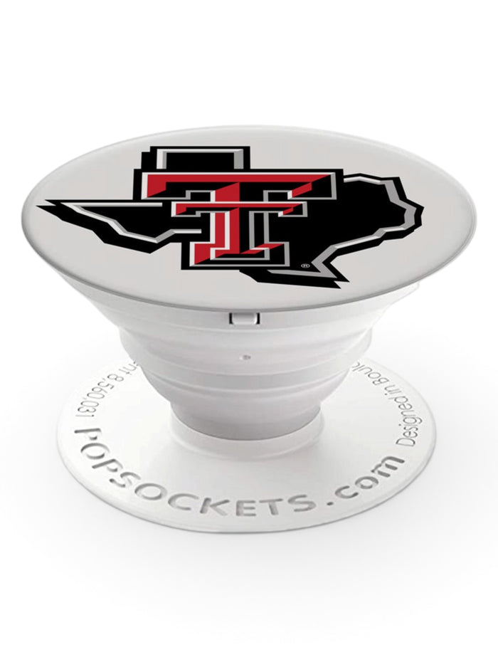Texas Tech "Lone Star Pride" on White Popsocket – Front view