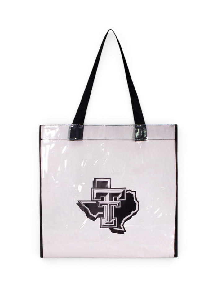 Texas Tech Lone Star Pride Stadium Approved Game Day Tote – Black front view