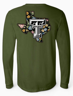Texas Tech Lonestar Pride Logo "Wildflower" Long Sleeve – Front view