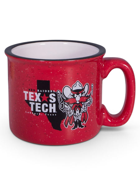 Texas Tech Mascot Texas Star on Red Campfire Mug – Front view