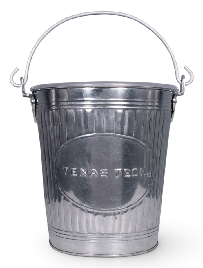 Texas Tech Metal Pail Wastebasket – Front view