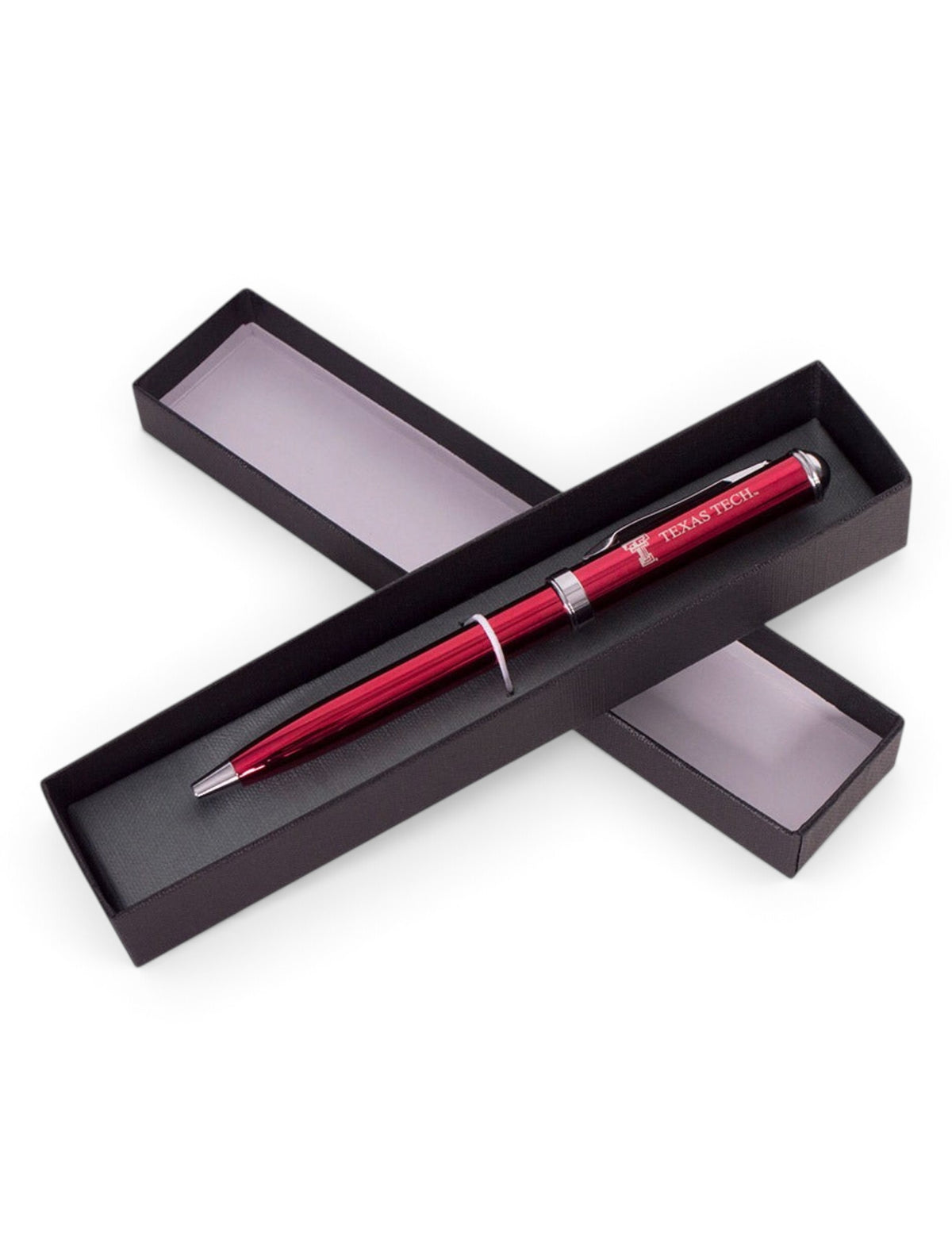 Texas Tech Metallic Click Action Gel Ink Pen – Red front view