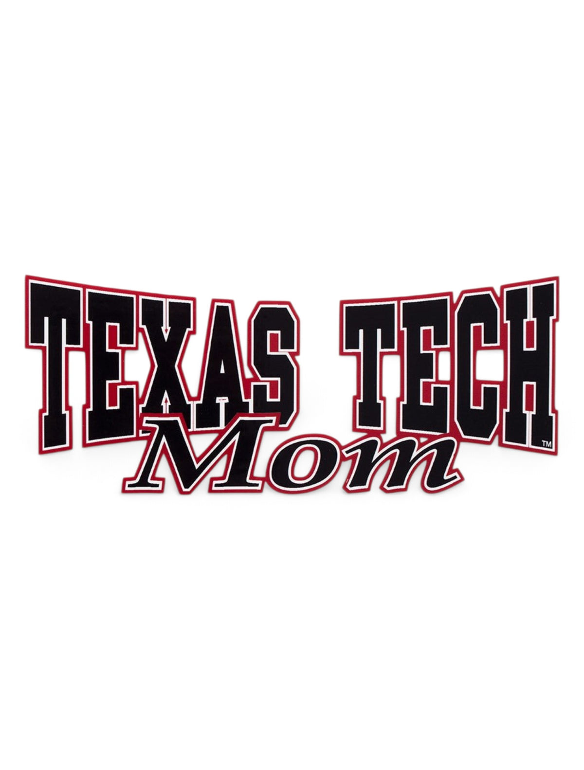 Texas Tech Mom Decal – Front view