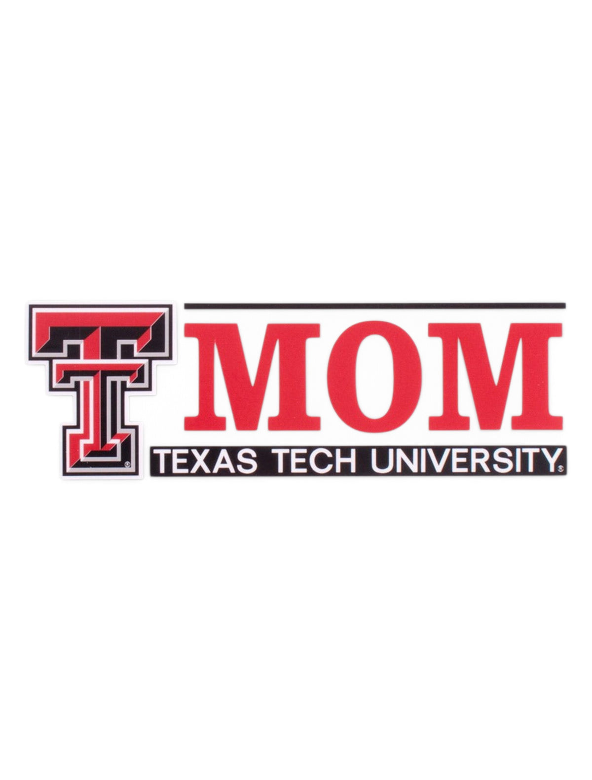 Texas Tech Mom with Double T Decal – Front view