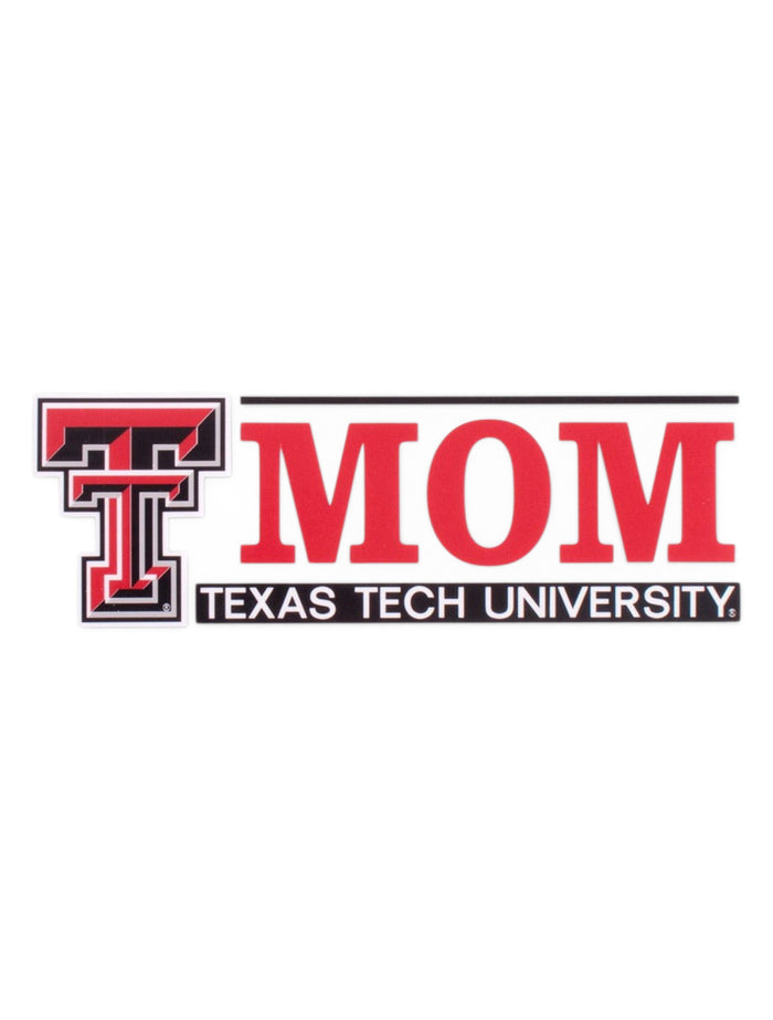 Texas Tech Mom with Double T Decal – Front view