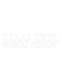 Texas Tech Physical Therapy White Decal – Front view