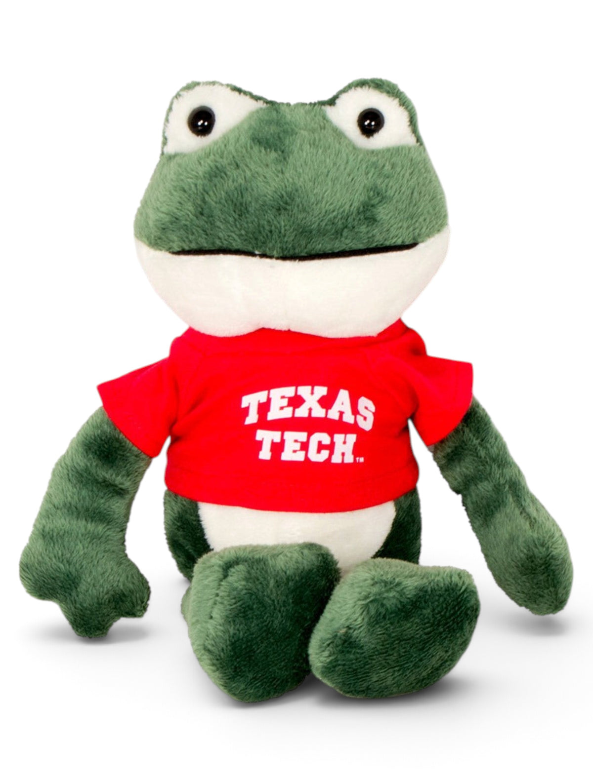 Texas Tech Plush Frog in Tech T-Shirt – Front view