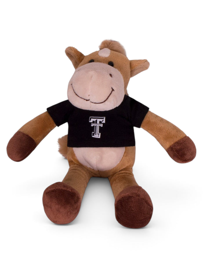 Texas Tech Plush Horse in Tech T-Shirt – Front view