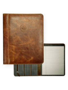Texas Tech Pride Logo Embossed Leather Padfolio – Front view