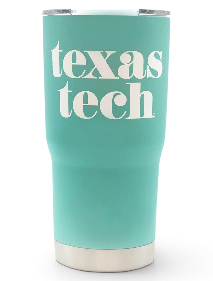 Texas Tech "Pristine" Double Walled 20 oz Tumbler – Front view