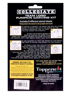 Texas Tech Pumpkin Carving Kit – Back view
