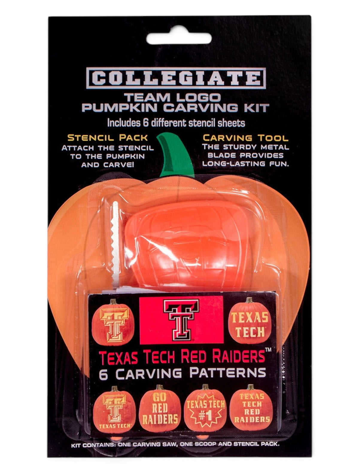 Texas Tech Pumpkin Carving Kit – Front view