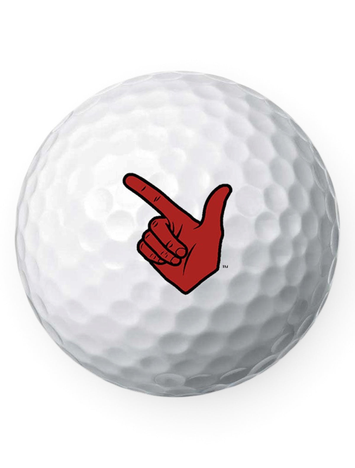 Texas Tech Raider Red 50th Anniversary 3 Pack of Golf Balls – Image 4 view