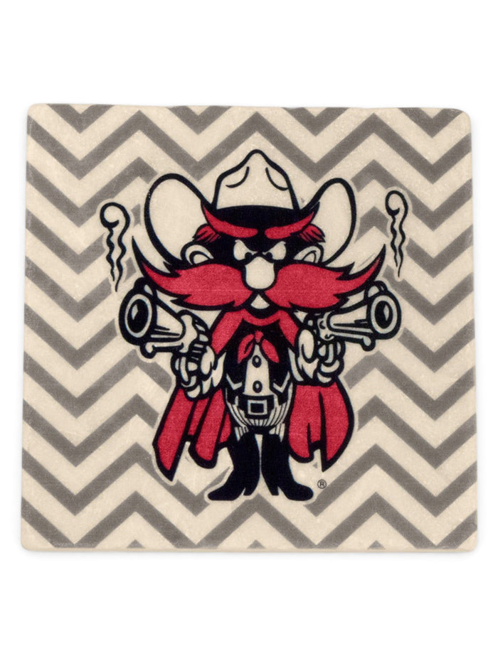 Texas Tech Raider Red Chevron Marble Coaster – Front view