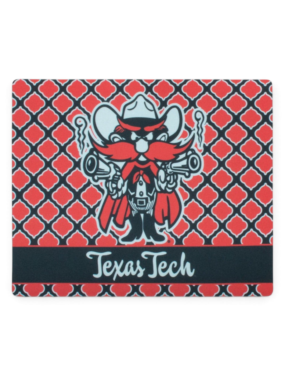 Texas Tech Raider Red Lattice Mouse Pad – Front view