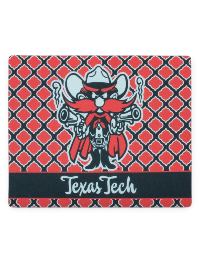 Texas Tech Raider Red Lattice Mouse Pad – Front view