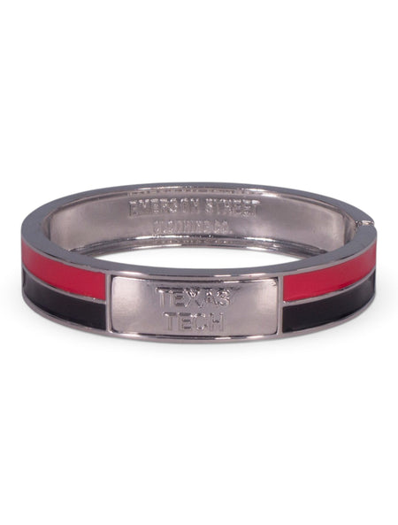 Texas Tech Red and Black Texas Tech Bangle Bracelet – Front view