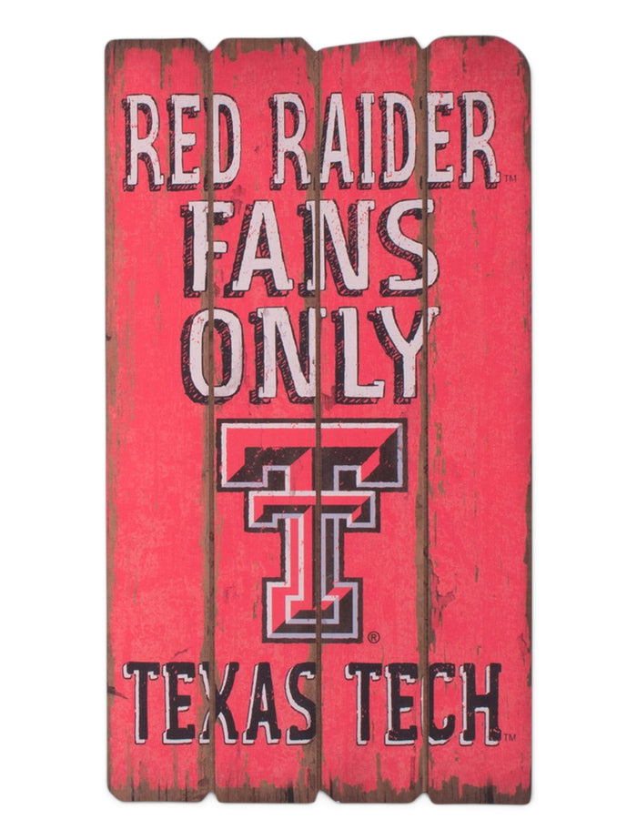 Texas Tech Red Raider Fans Only Weather Board – Front view