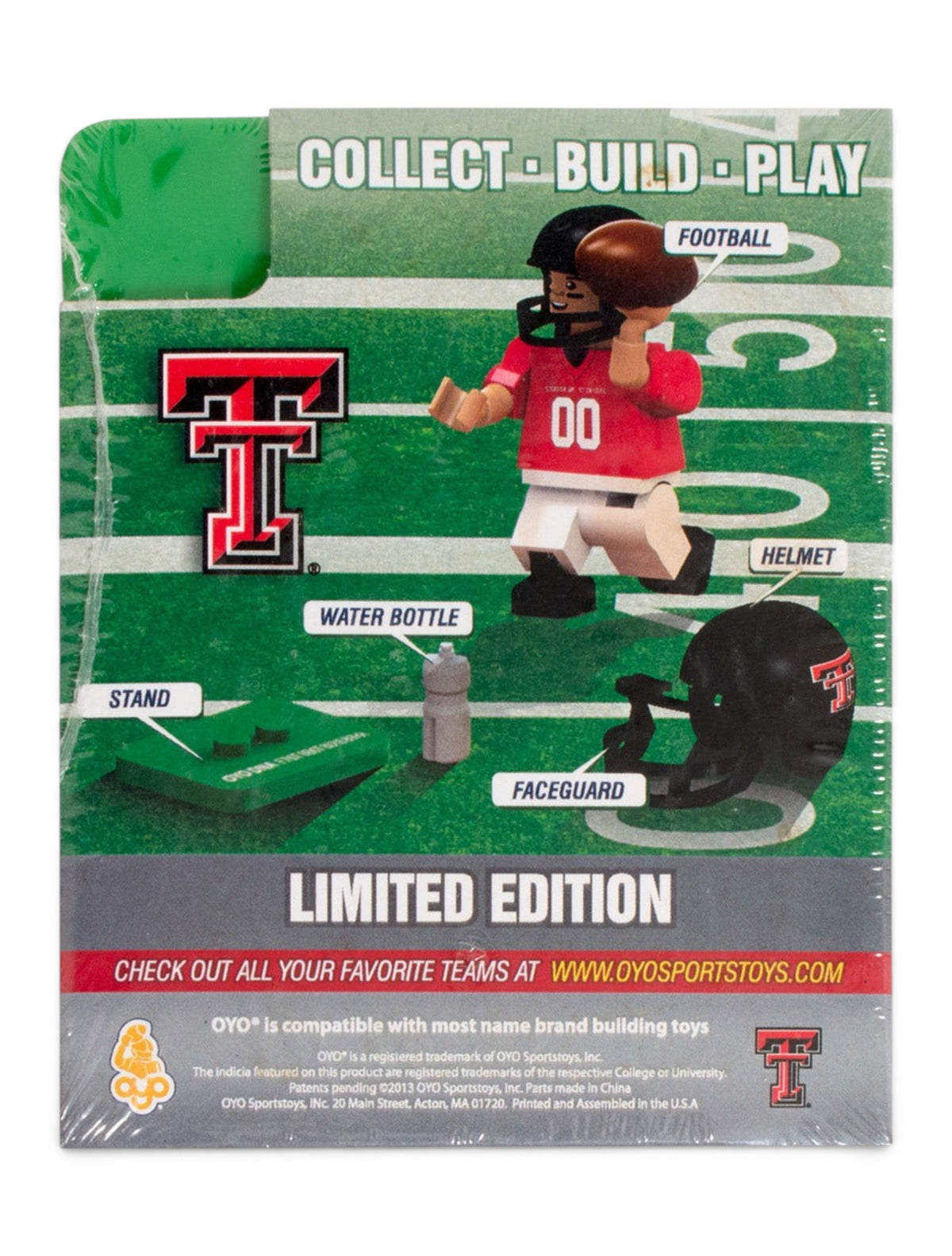 Texas Tech Red Raiders #00 Red Raider Minifigure – Image 5 view