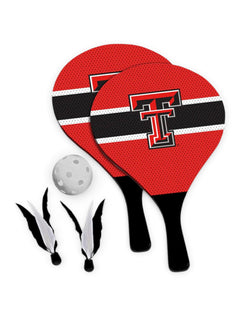 Texas Tech Red Raiders 2-in-1 Birdie Pickleball Paddle Game – Front view