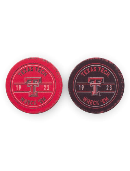 Texas Tech Red Raiders 2 Pack Ceramic Car Coasters – Front view