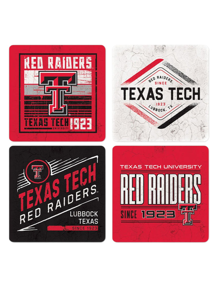 Texas Tech Red Raiders 4 Pack of Coasters – Front view