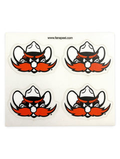 Texas Tech Red Raiders 4 Pack Raider Red Face Tattoos – Front view