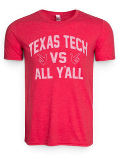Texas Tech Red Raiders "All Y'all" T-Shirt – Front view