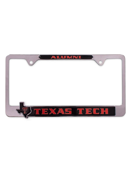 Texas Tech Red Raiders Alumni Pride License Plate Frame – Front view