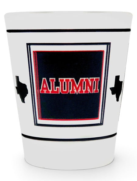 Texas Tech Red Raiders Alumni Shot Glass – Front view