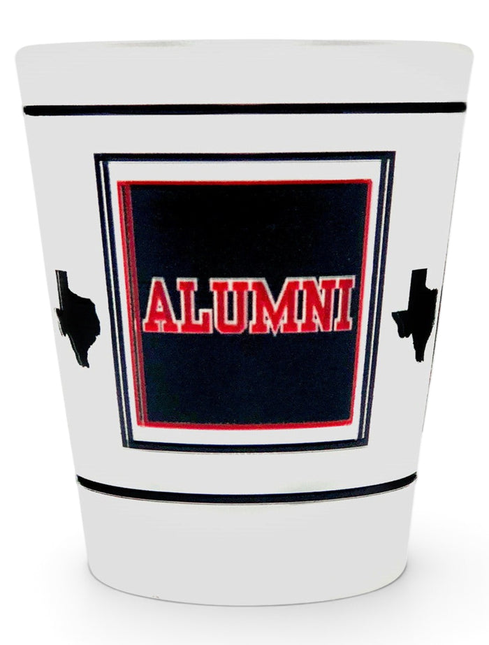 Texas Tech Red Raiders Alumni Shot Glass – Front view