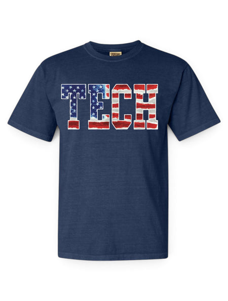 Texas Tech Red Raiders Americana "Old Glory" T-shirt – Front view