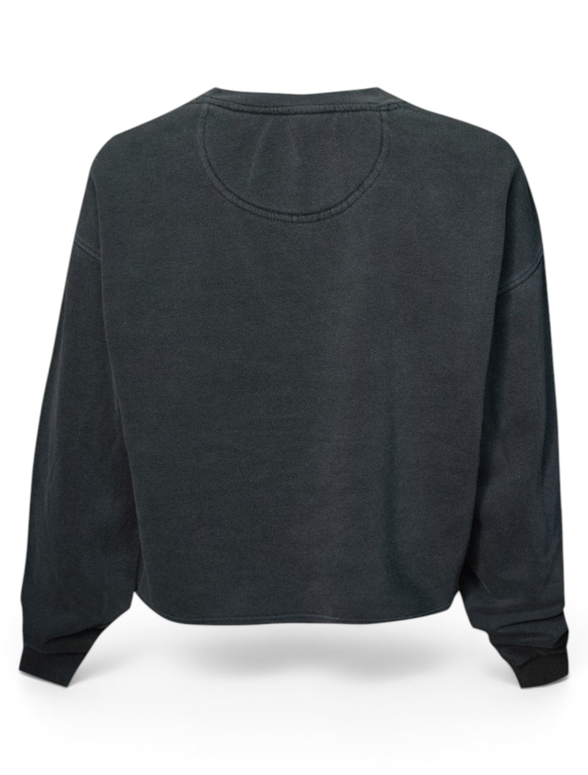 Texas Tech Red Raiders Arch over Double T Cropped Sweatshirt – Back view
