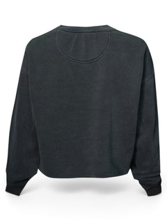 Texas Tech Red Raiders Arch over Double T Cropped Sweatshirt – Back view