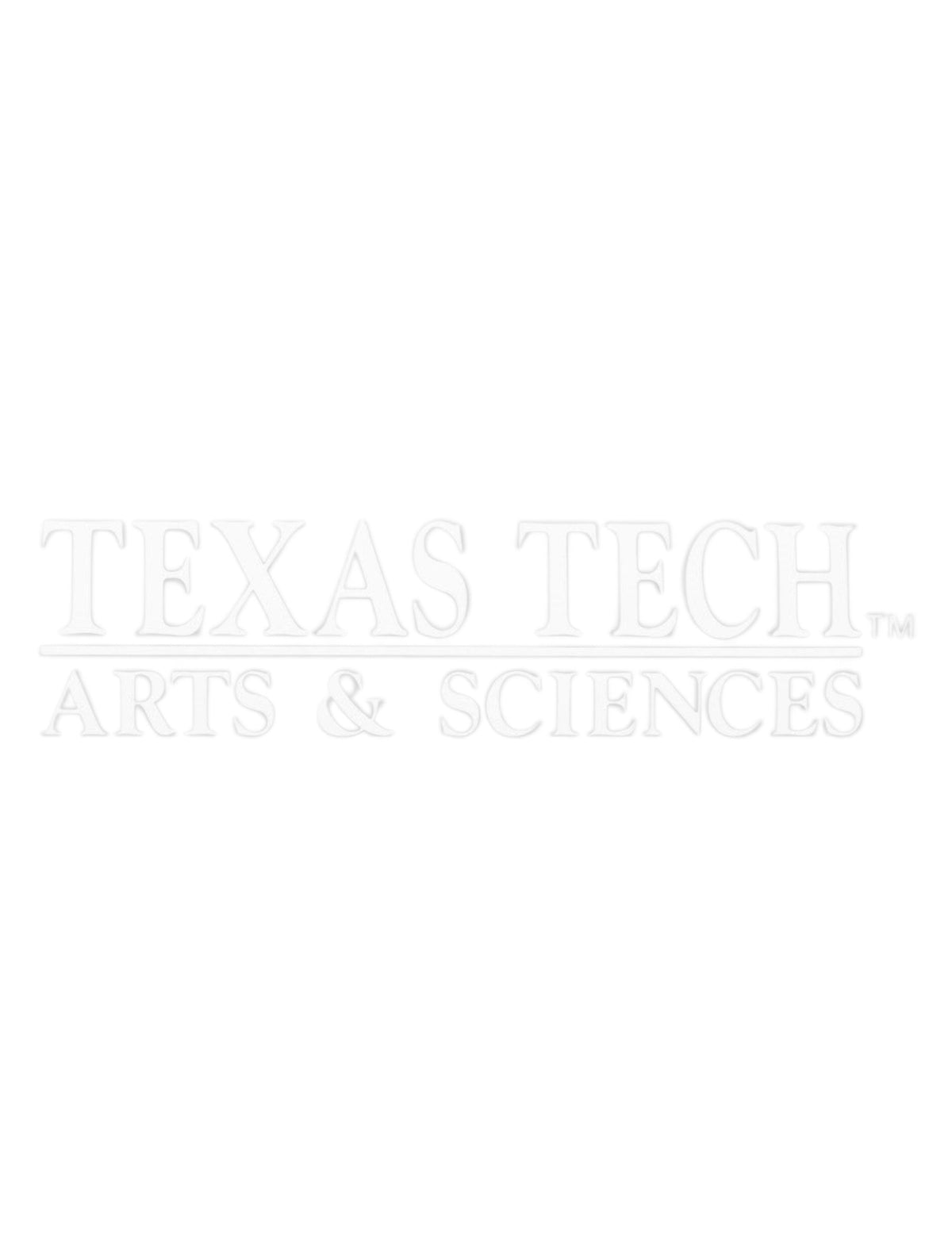 Texas Tech Red Raiders Arts & Sciences Decal – Front view
