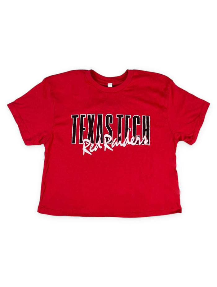 Texas Tech Red Raiders "As If " Crop Top – Front view