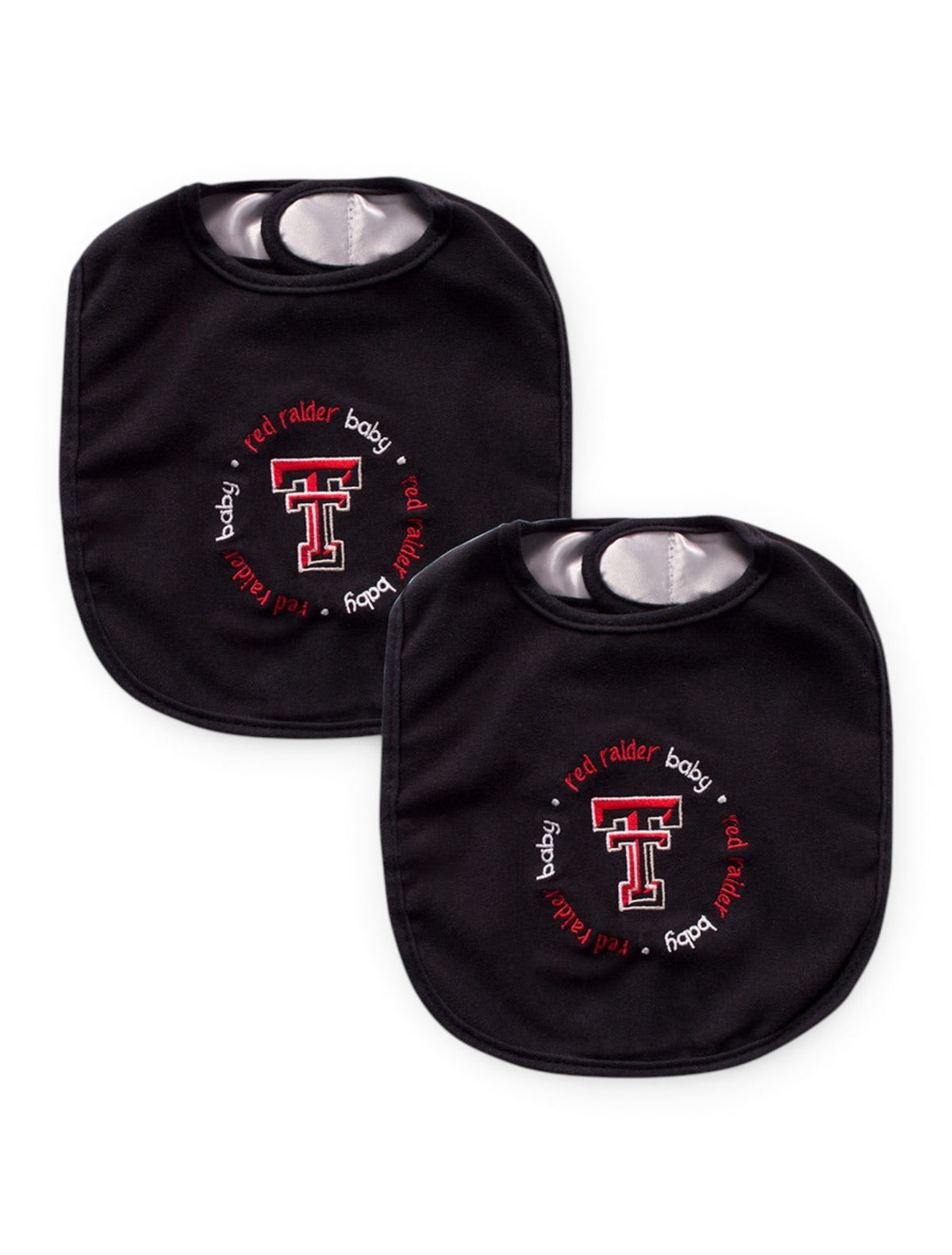 Texas Tech Red Raiders Baby Bib Set – Front view