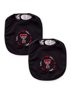 Texas Tech Red Raiders Baby Bib Set – Front view