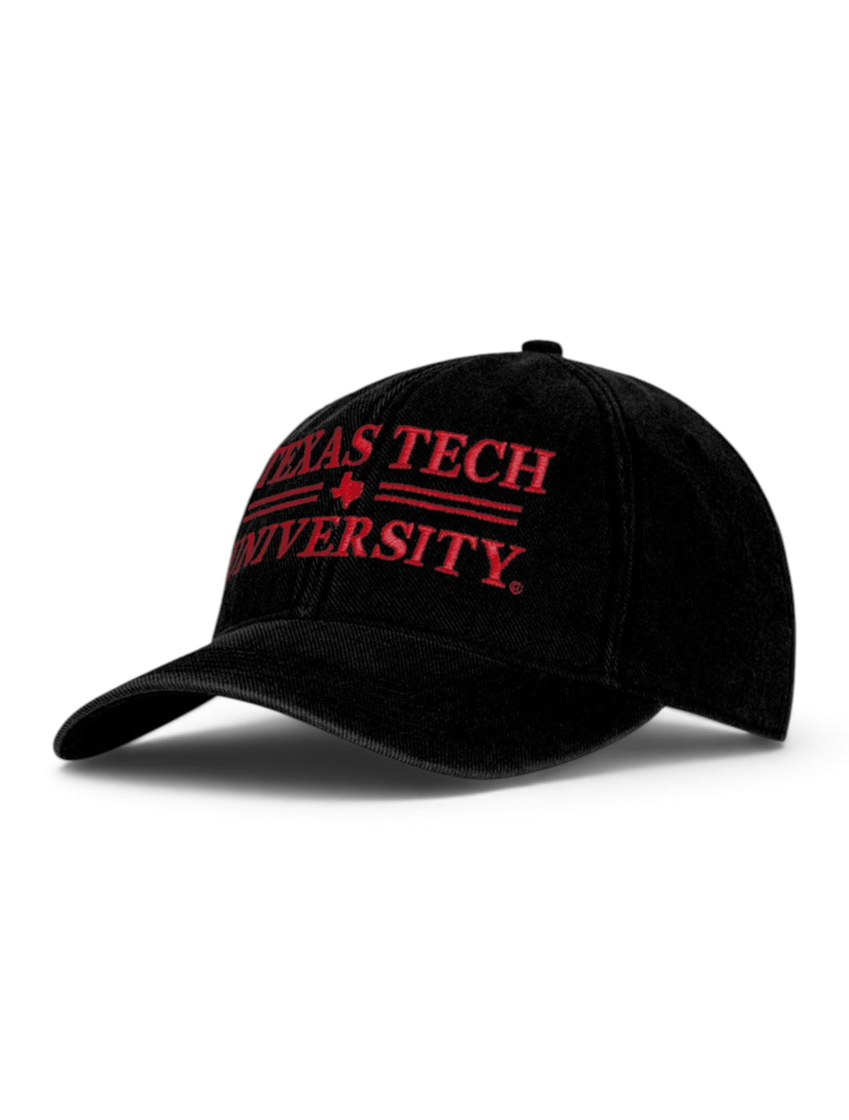 Texas Tech Red Raiders "Bar None" Adjustable Cap – Black front view
