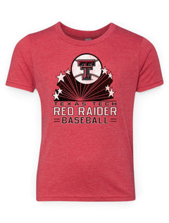 Texas Tech Red Raiders Baseball "All Star" YOUTH T-shirt – Front view